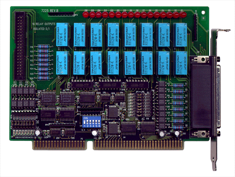 ISA 16/16 DIO isolated Relay/opto polarity free Card