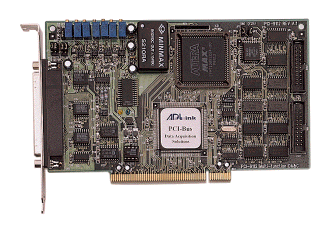PCI AD Card 110kS/s 12bit 16SE/8DI 1k FIFO 2DA