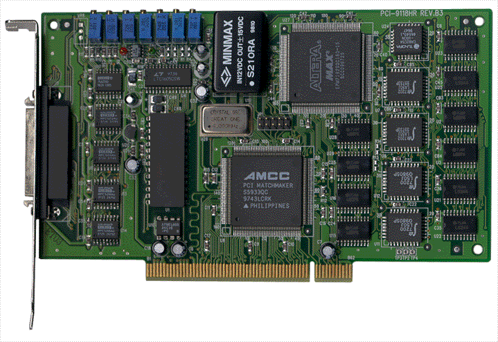 PCI AD Card 100kS/s 16bit 16SE/8DI 1k FIFO 2DA