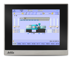 HMI ARM-Cortex 800MHz 12"TFT LED touch, 256SD, eMMC 512MB