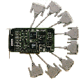 intelligent 8-port RS232 PCI Card 921,6kBd