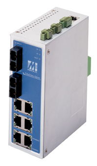 2*100FX MM 6*port industrial Ethernet device server