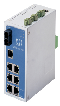 1*100FX MM 7*port industrial Ethernet device server