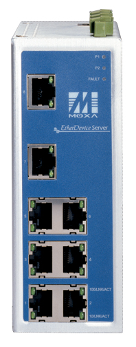 1*100FX SM 7*port industrial Ethernet device server