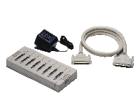 Isolated 8-port RS422 female DB25 box