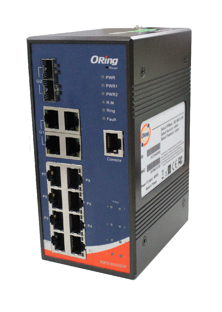 Industr. Man. 12*1000TX 2*SFP1000 Switch PoE PSE EN50155 24V