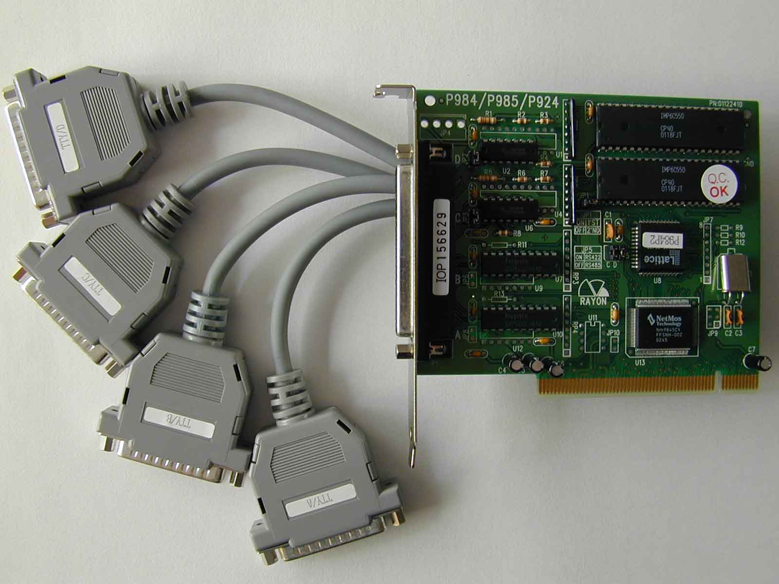 PCI 4-port 2*RS232 and 2*RS422/485 Card