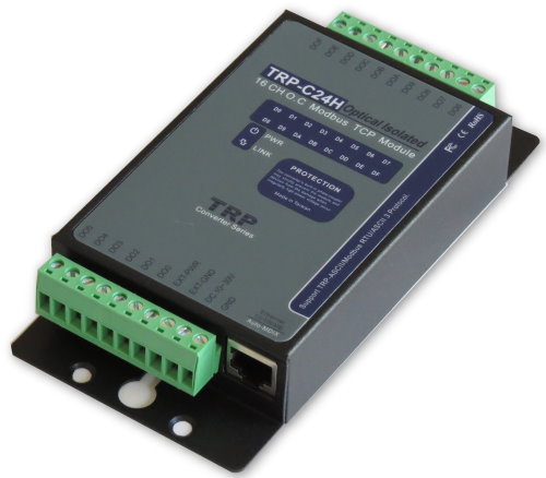 Isolated 16*DI Modbus TCP RTU/ASCII Module, pair mode