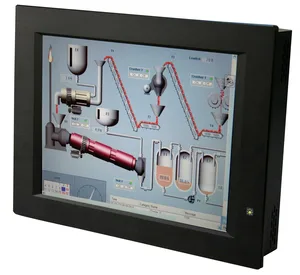 15" XGA fanless panel PC C 1GHz CPU touch