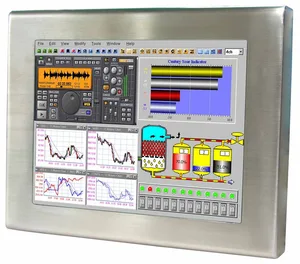 15" XGA Ultra Slim Cel. M Stainless Steel Fanless Panel PC