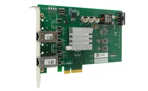 PCIe 2*GbE Frame Grabber Card with PoE IEEE802.3at