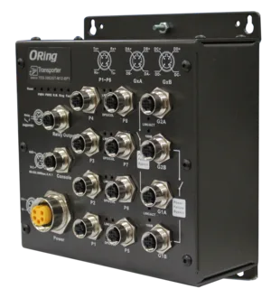 Managed Switch 8*100TX +2*TX M12 EN50155 Hardware bypass