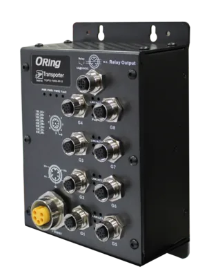 Unmanaged Switch 8*1000TX 8*PoE PSE 50V M12 EN50155