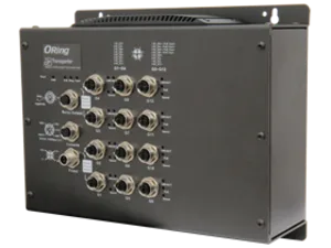 EN50155 12-port managed Gigabit PoE Ethernet switch