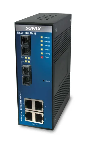 Industrial Lite-Managed 4*TX 2*FX MM Switch