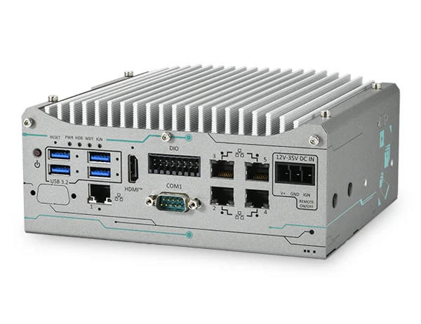 Compact edge AI GPU computer with AMD Ryzen PRO 8640U and PoE+